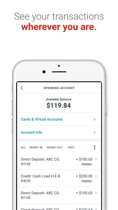 H-E-B Debit screenshot 2