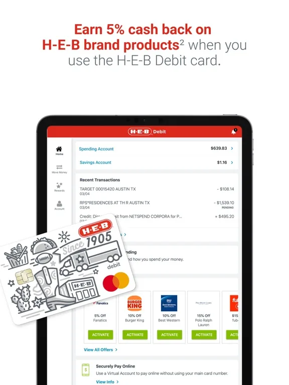 H-E-B Debit screenshot 5