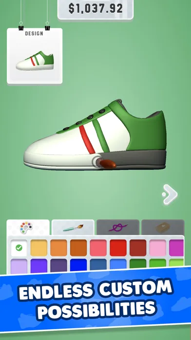 Sneaker Art! Coloring Game screenshot 2