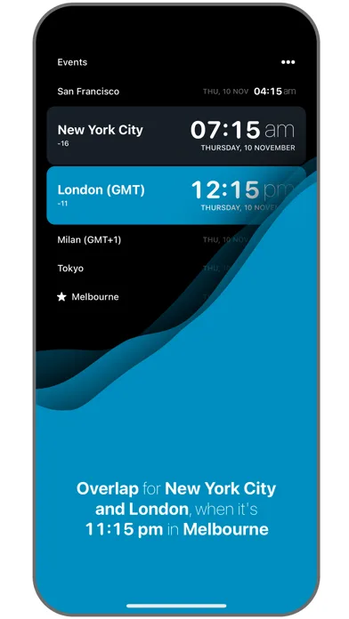 Overlap: World Clock screenshot 3