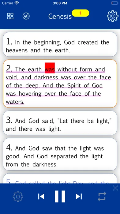 Red Letters King James Version screenshot 3