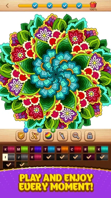 Cross Stitch Coloring Mandala screenshot 5