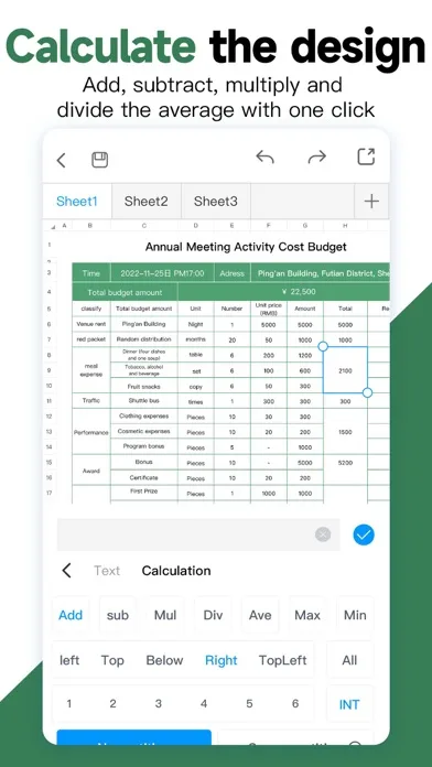 Spreadsheet-xlsx&csv editor screenshot 5