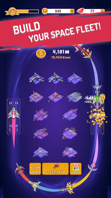Merge Spaceships - Idle Game screenshot 1