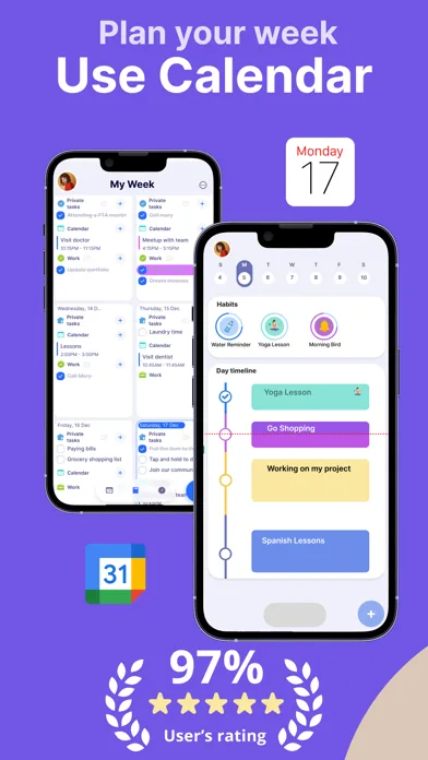 Daily Planner, Schedule: Brite screenshot 2