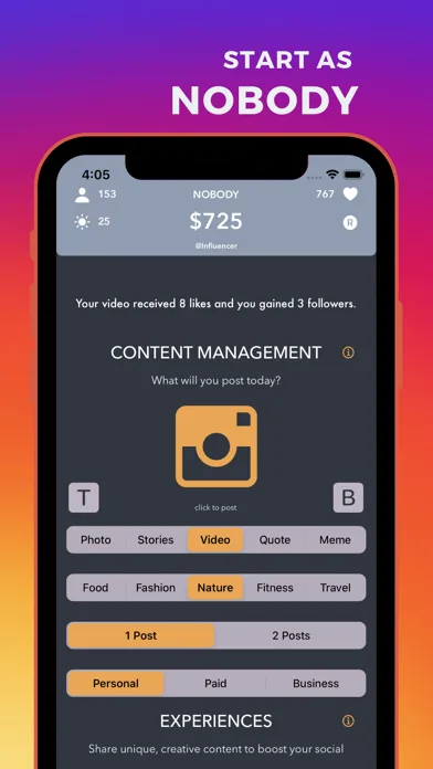 Influencer - Life Simulator screenshot 1