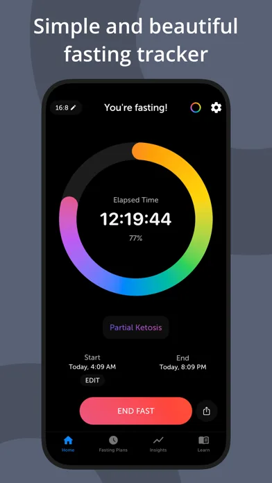Fasting Tracker App - Fasta screenshot 1