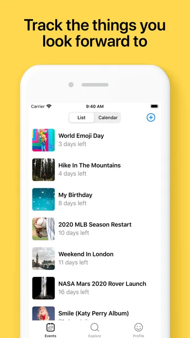 Horizon: Countdown Calendar screenshot 2