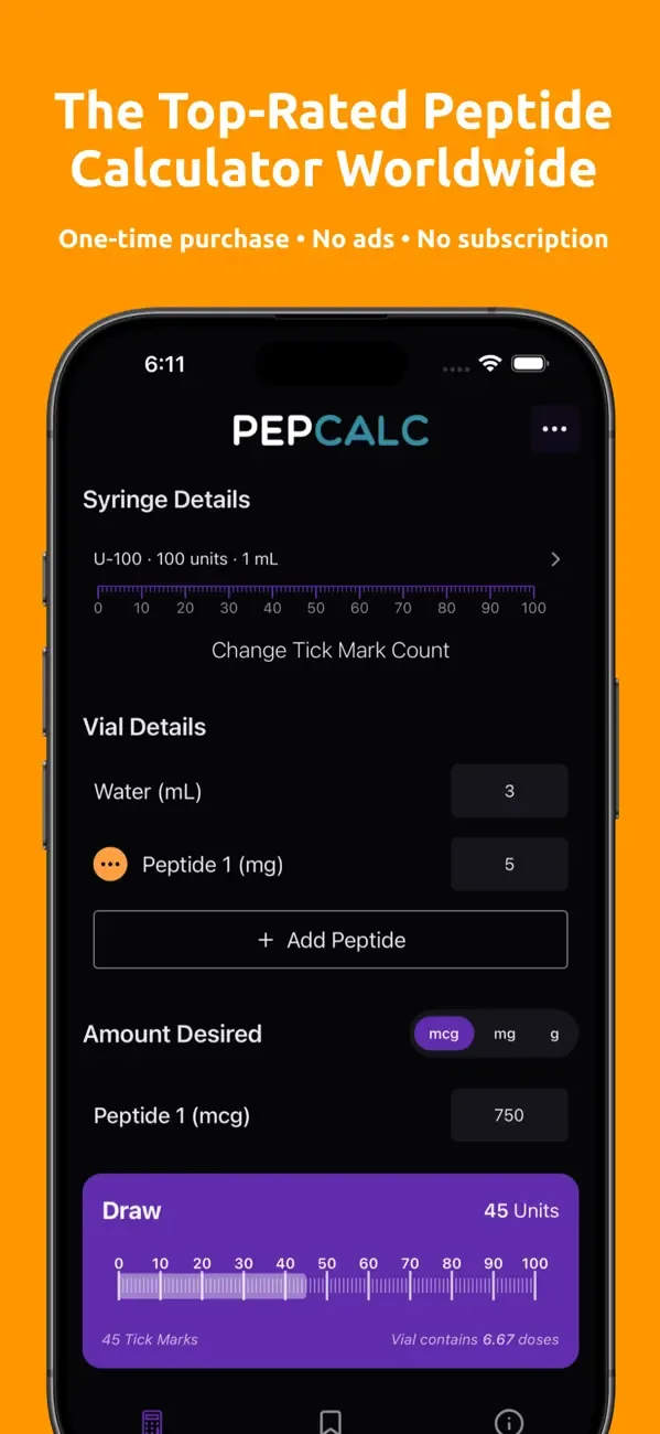 PepCalc: Peptide Calculator screenshot 1