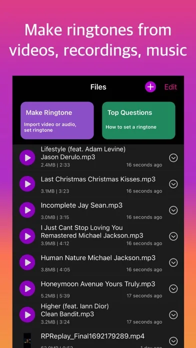 Ringtone Maker - extract audio screenshot 1