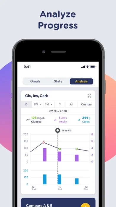 Blood Sugar Monitor Glucobyte screenshot 2