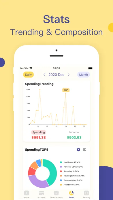 Budget app - spending tracker screenshot 5