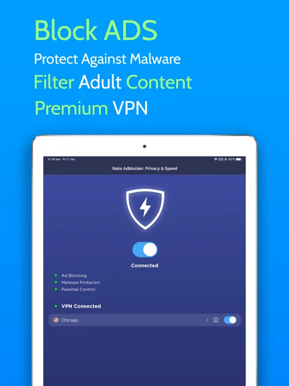 Naka AdBlocker VPN screenshot 4