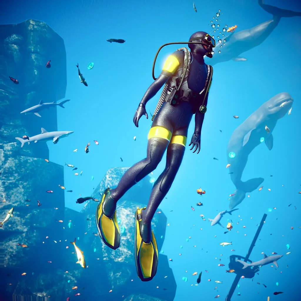 Underwater Shark Survival Hunt