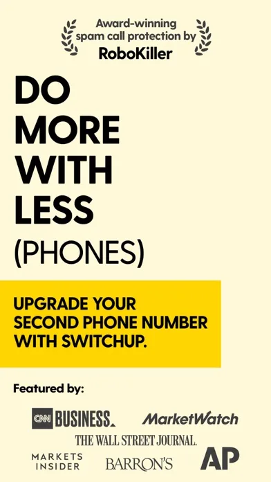 SwitchUp - Second Phone Number screenshot 1