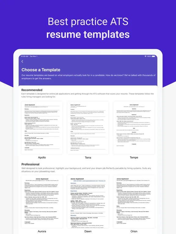 Resume Builder: PDF Resume App screenshot 5