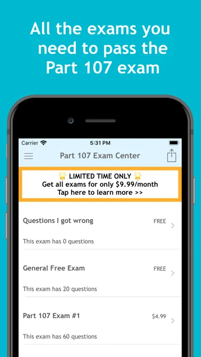 Part 107 Exam Center: FAA prep screenshot 4