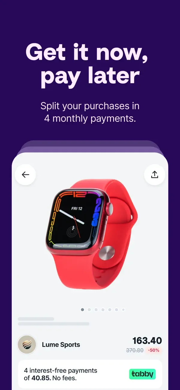 Tabby: Pay over time screenshot 2