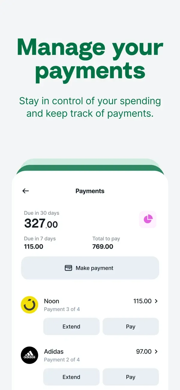 Tabby: Pay over time screenshot 4