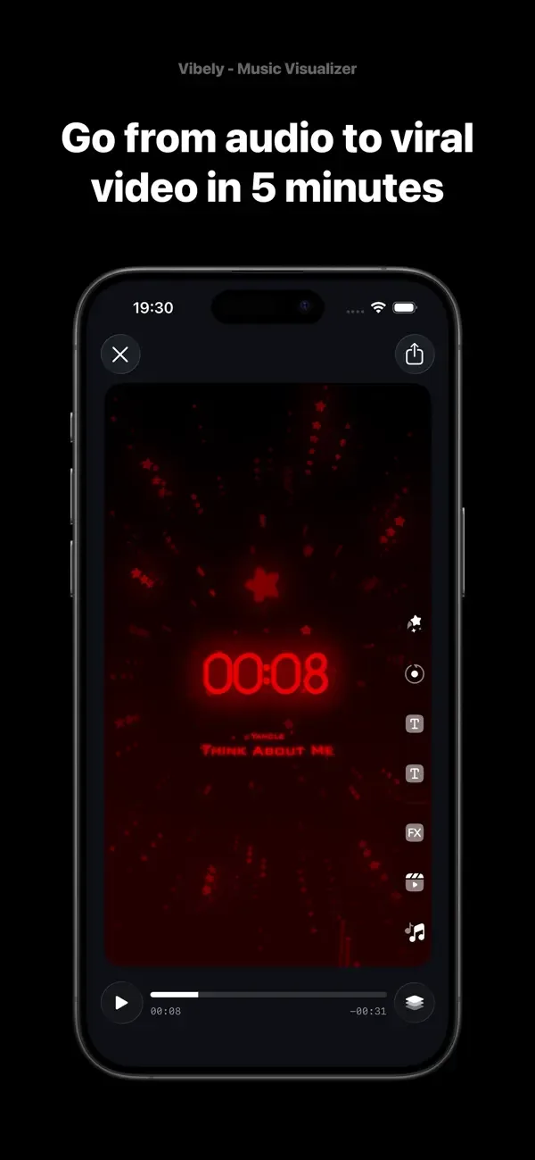 Music Visualizer - Vibely screenshot 1