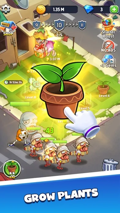 Merge Plants - Monster Defense screenshot 4
