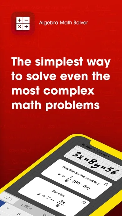 Algebra Math Solver screenshot 1