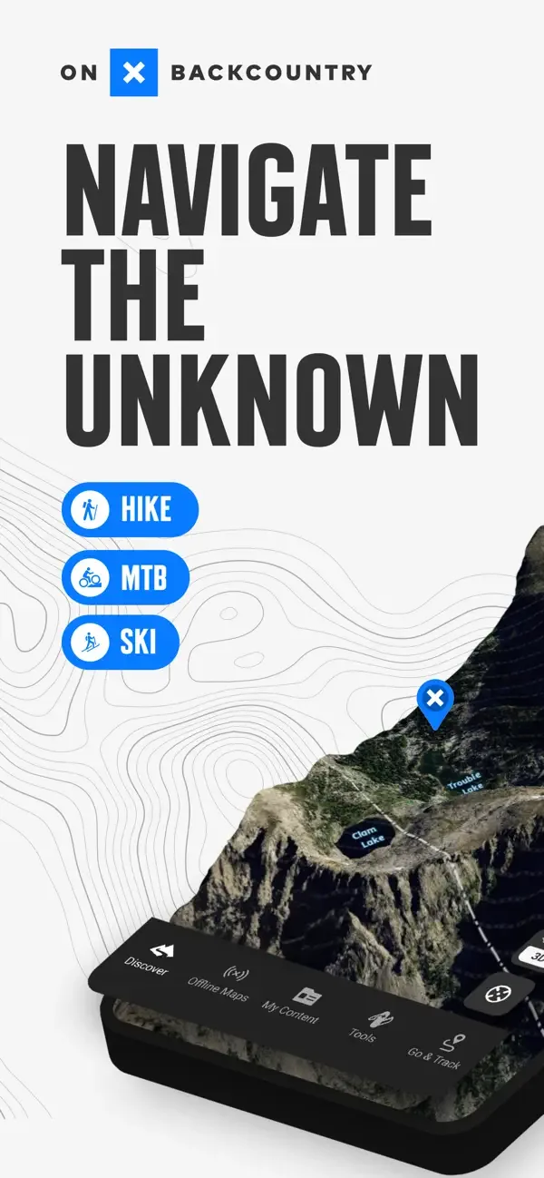 onX Backcountry: Trail GPS App screenshot 1