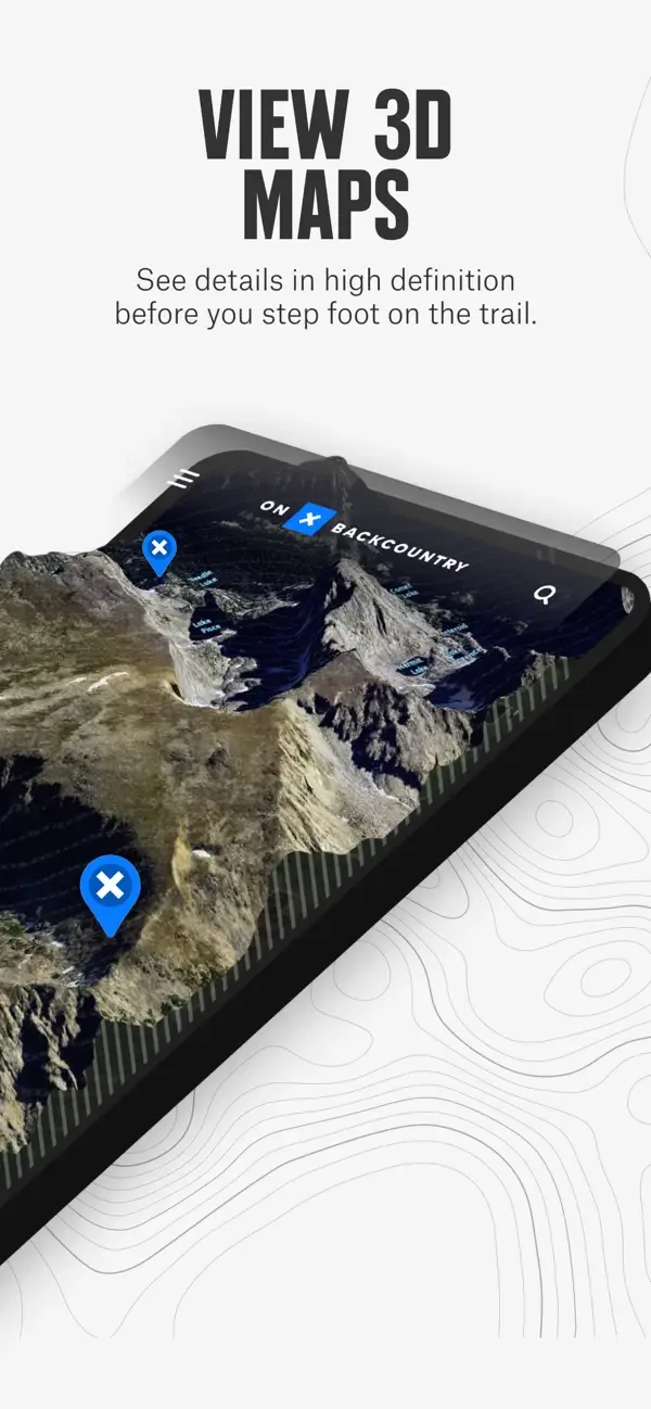 onX Backcountry: Trail GPS App screenshot 2