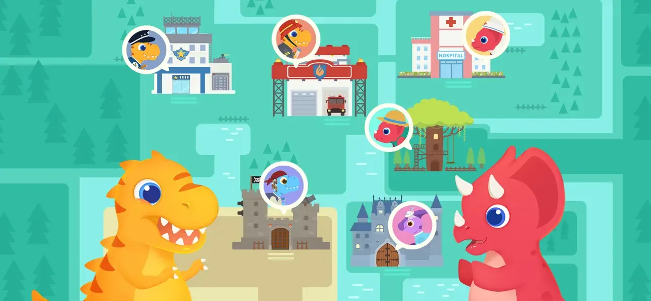Dinosaur City: Building Games screenshot 1