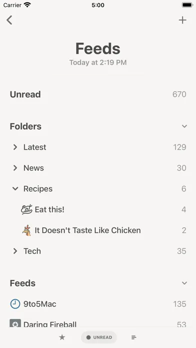 Reeder Classic screenshot 1
