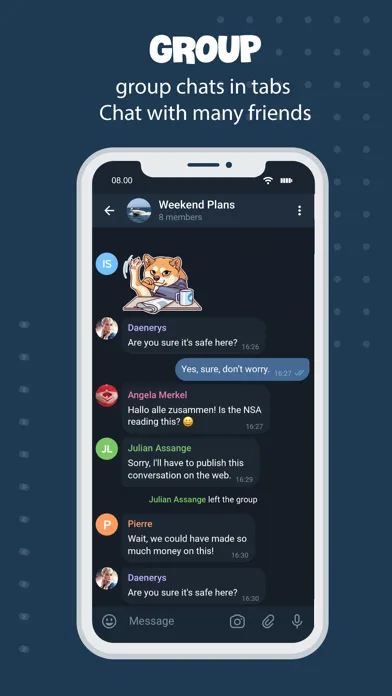 Tele Messenger Chat Secure screenshot 2