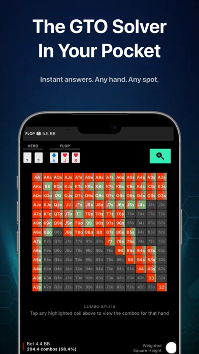 Solver+ Poker : GTO Strategy screenshot 1