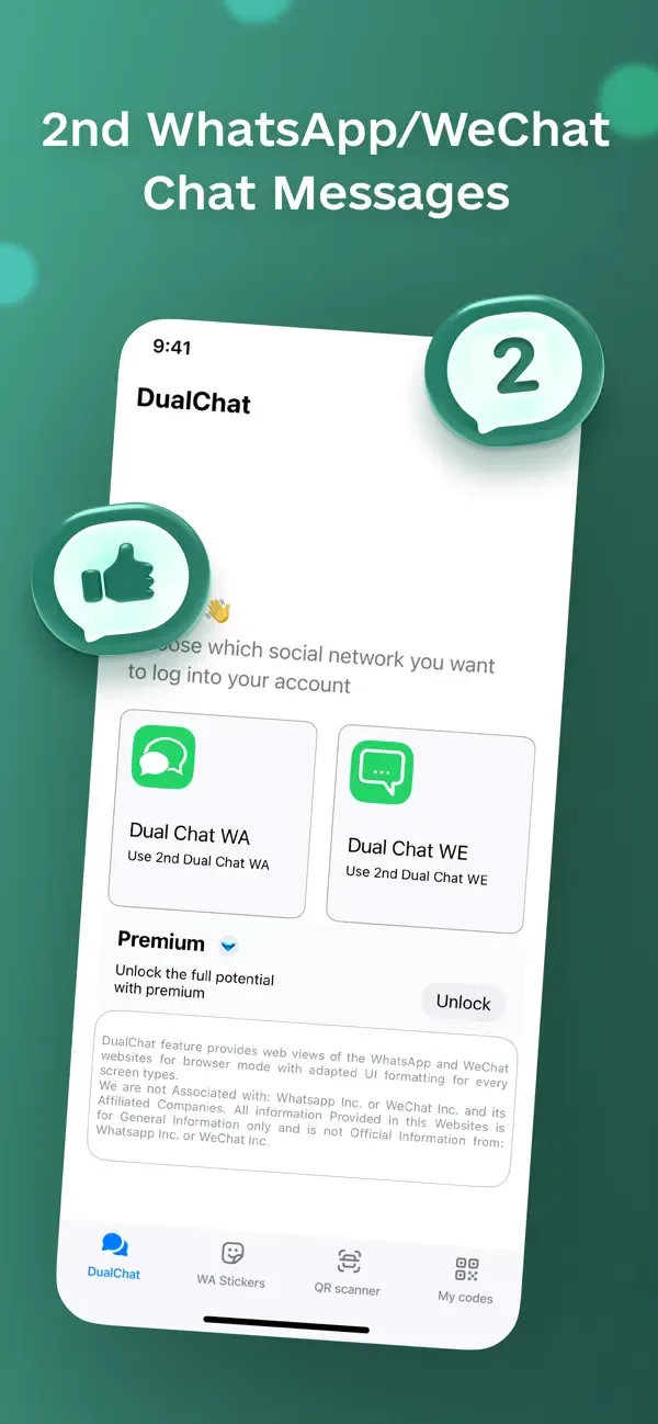 DualChat – Dual Messenger Web screenshot 3
