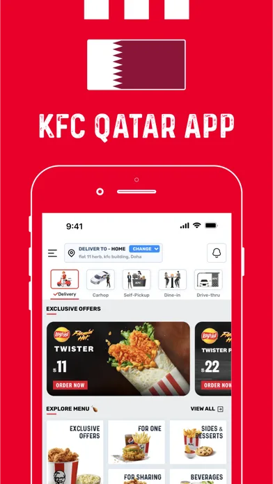 KFC Qatar screenshot 1