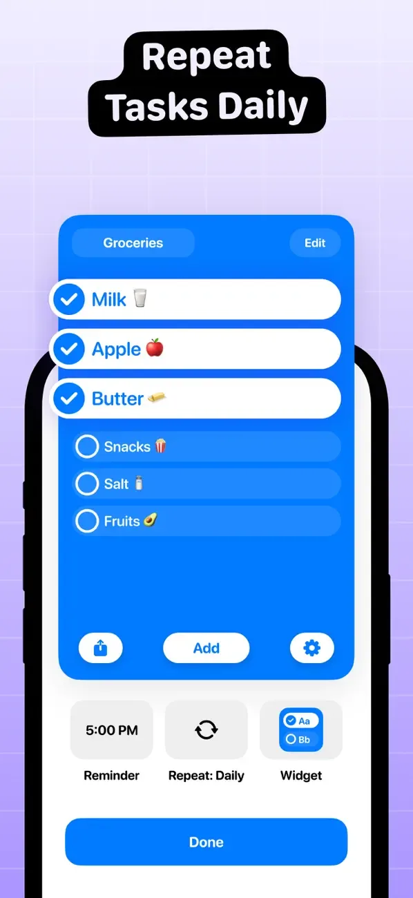 To Do List Widget screenshot 4