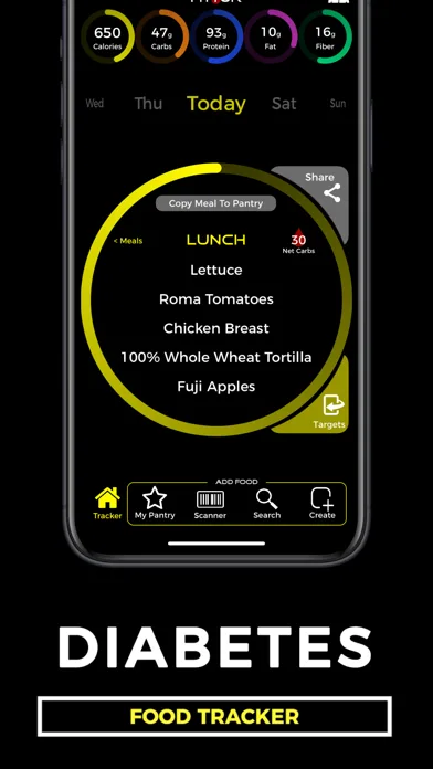 Diabetes Food Tracker ~ Fittur screenshot 1