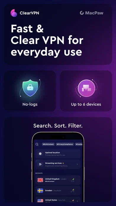 ClearVPN - Secure and Fast VPN screenshot 1
