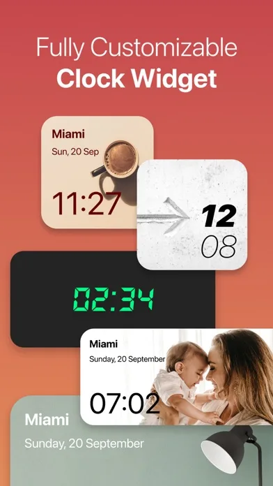 Clock Widget: Custom Clock App screenshot 1