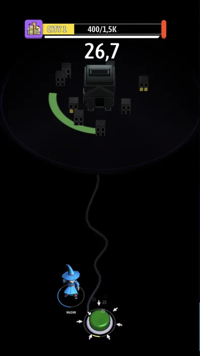 Green button: Idle clicker screenshot 1