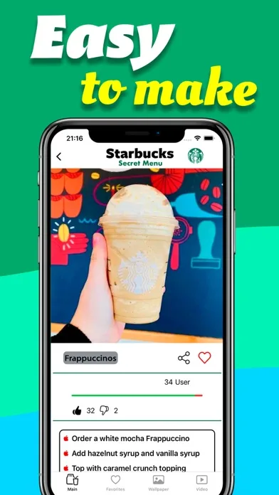 Starbucks secret menu! screenshot 4
