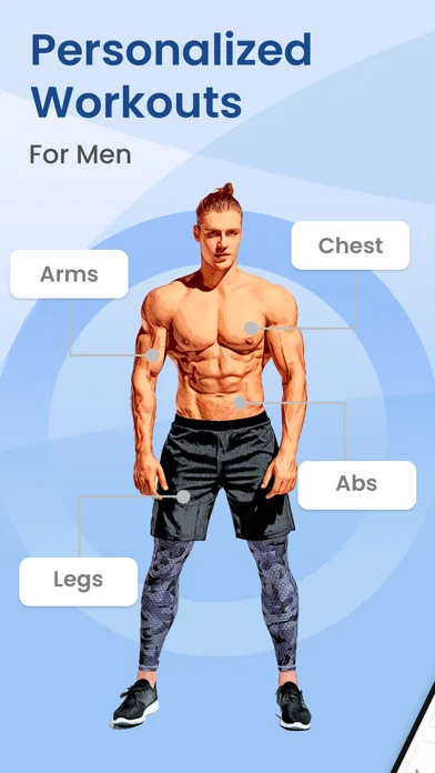 FitHim: Gym & Home Workouts screenshot 1