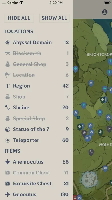 Unofficial Map: Genshin Impact screenshot 2