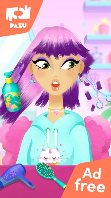 Girls Hair Salon Kids Games screenshot 1
