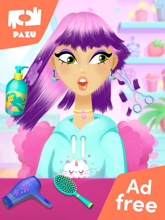 Girls Hair Salon Kids Games screenshot 5