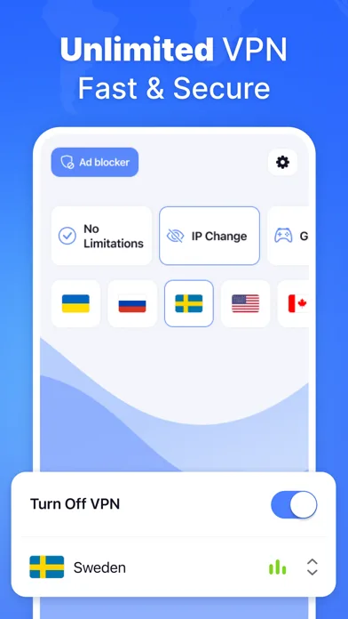 VPN Wave Proxy & AdBlock Pro screenshot 3