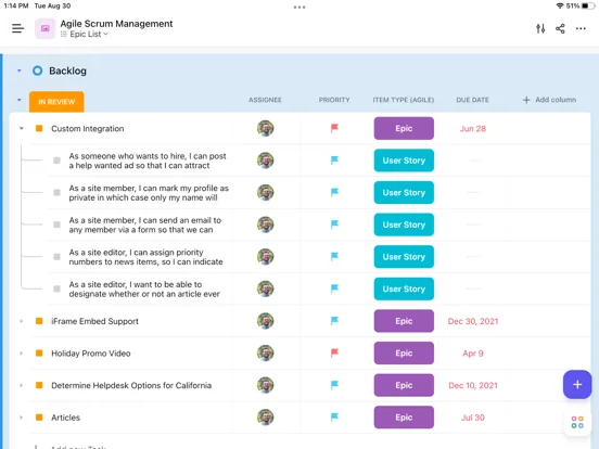 ClickUp: Tasks, Chat, Docs, AI screenshot 1