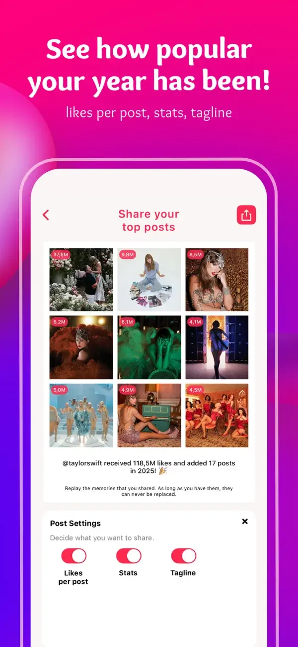 Top Nine 2025 for Instagram screenshot 4