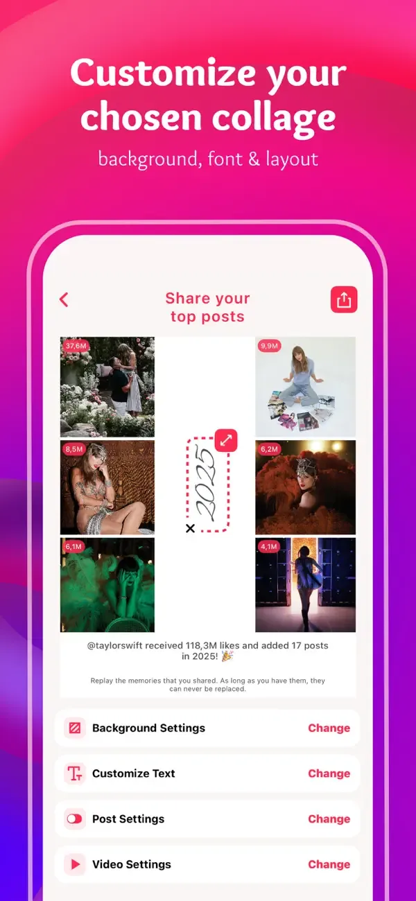 Top Nine 2025 for Instagram screenshot 5