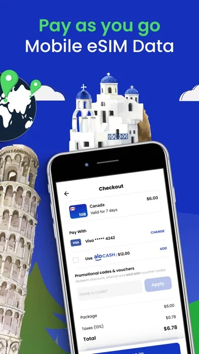aloSIM: 5G Prepaid Travel eSIM screenshot 2