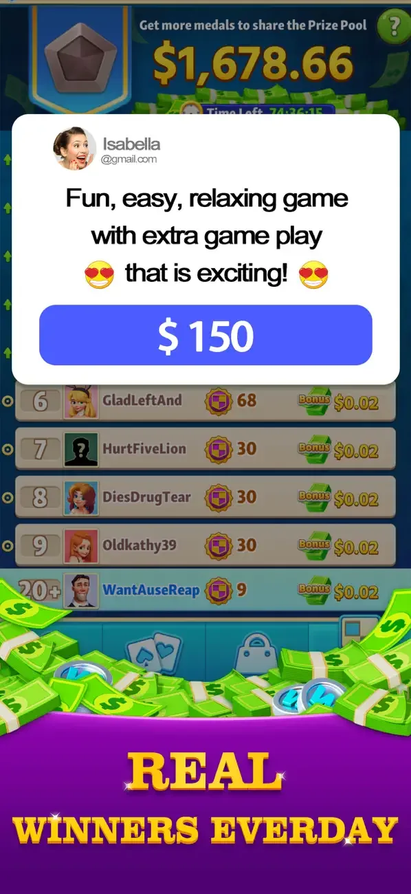 Solitaire Arena - Win Cash screenshot 1